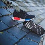 Adidas-26 阿迪達斯陳冠希代言NMD Runner Primeknit爆米花黑色運動鞋休閒鞋