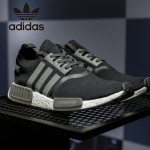 Adidas-25 阿迪達斯陳冠希代言NMD Runner Primeknit爆米花黑色運動鞋休閒鞋