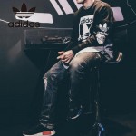 Adidas-26 阿迪達斯陳冠希代言NMD Runner Primeknit爆米花黑色運動鞋休閒鞋