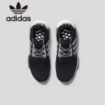 Adidas-25 阿迪達斯陳冠希代言NMD Runner Primeknit爆米花黑色運動鞋休閒鞋