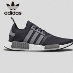 Adidas-25 阿迪達斯陳冠希代言NMD Runner Primeknit爆米花黑色運動鞋休閒鞋