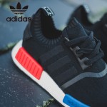 Adidas-26 阿迪達斯陳冠希代言NMD Runner Primeknit爆米花黑色運動鞋休閒鞋