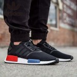 Adidas-26 阿迪達斯陳冠希代言NMD Runner Primeknit爆米花黑色運動鞋休閒鞋