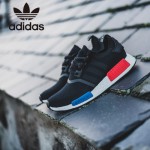 Adidas-26 阿迪達斯陳冠希代言NMD Runner Primeknit爆米花黑色運動鞋休閒鞋