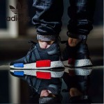 Adidas-26 阿迪達斯陳冠希代言NMD Runner Primeknit爆米花黑色運動鞋休閒鞋