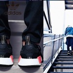 Adidas-26 阿迪達斯陳冠希代言NMD Runner Primeknit爆米花黑色運動鞋休閒鞋