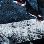 Adidas-26 阿迪達斯陳冠希代言NMD Runner Primeknit爆米花黑色運動鞋休閒鞋