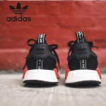 Adidas-26 阿迪達斯陳冠希代言NMD Runner Primeknit爆米花黑色運動鞋休閒鞋