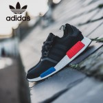 Adidas-26 阿迪達斯陳冠希代言NMD Runner Primeknit爆米花黑色運動鞋休閒鞋