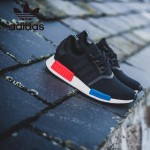 Adidas-26 阿迪達斯陳冠希代言NMD Runner Primeknit爆米花黑色運動鞋休閒鞋