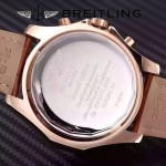 BREITLING-057-20 時尚精英男士賓利系列褐色超大錶盤皮帶款腕錶