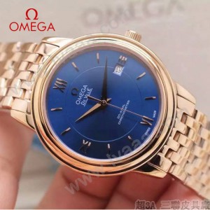 OMEGA-168-03 歐米茄碟飛典雅系列同心圓表盤日歷窗口男士腕表