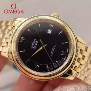 OMEGA-168-05 歐米茄碟飛典雅系列同心圓表盤日歷窗口男士腕表