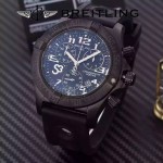BREITLING-057-11 時尚精英男士賓利系列黑色超大錶盤硅膠款腕錶