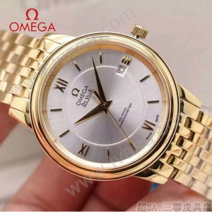 OMEGA-168-04 歐米茄碟飛典雅系列同心圓表盤日歷窗口男士腕表