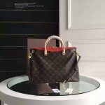 LV M40906-02 最新款女包新款手提包單肩斜挎時尚Pallas原版皮手袋