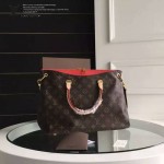 LV M40906-02 最新款女包新款手提包單肩斜挎時尚Pallas原版皮手袋