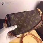 LV M51980-01 時尚經典款Pochette Accessoires系列原版皮配老花斜跨小肩包