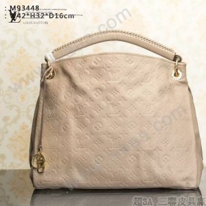 LV M93448-01 時尚經典款ARTSY系列原版皮配全皮壓花女士肩背包