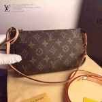 LV M51980-01 時尚經典款Pochette Accessoires系列原版皮配老花斜跨小肩包