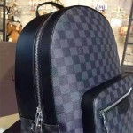 LV N41473  專櫃最新男款黑色原版皮棋盤格Josh雙肩包