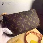 LV M51980-01 時尚經典款Pochette Accessoires系列原版皮配老花斜跨小肩包