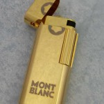 Montblanc打火機-02 萬寶龍潮流時尚金色打火機點煙機