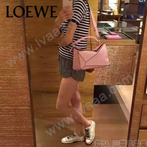 Loewe-050-04 專櫃時尚新款loewe puzzle系列原版小牛皮手提斜挎包