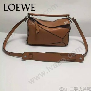 Loewe-051-02 專櫃時尚新款loewe puzzle mini系列原版小牛皮手提斜挎包