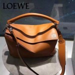 Loewe-050-016 專櫃時尚新款loewe puzzle系列原版小牛皮手提斜挎包