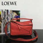 Loewe-051-04 專櫃時尚新款loewe puzzle mini系列原版小牛皮手提斜挎包