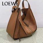 Loewe-049-01 專櫃時尚新款Hammock Bag系列原版小牛皮手挽肩背包