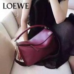 Loewe-050-05 專櫃時尚新款loewe puzzle系列原版小牛皮手提斜挎包