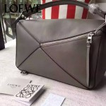 Loewe-050-01 專櫃時尚新款loewe puzzle系列原版小牛皮手提斜挎包