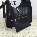 Loewe-049-02 專櫃時尚新款Hammock Bag系列原版小牛皮手挽肩背包