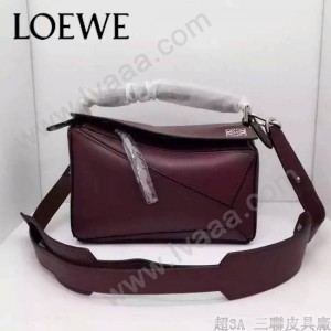 Loewe-051-09 專櫃時尚新款loewe puzzle mini系列原版小牛皮手提斜挎包