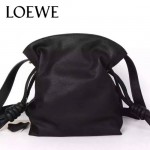 LOEWE 010-2 時尚經典款Flamenco黑色原版牛皮大小號束口單肩包
