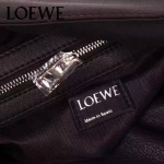 LOEWE 010-2 時尚經典款Flamenco黑色原版牛皮大小號束口單肩包