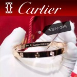 CARTIER飾品-03 專櫃經典款love系列18k金鑲鑽螺絲情侶款手鐲