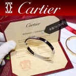 CARTIER飾品-03 專櫃經典款love系列18k金鑲鑽螺絲情侶款手鐲