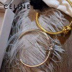 CELINE飾品-01 潮流文藝新款土豪金/銀色/玫瑰金個性打結黃銅手鐲