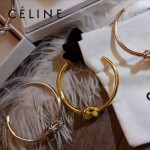 CELINE飾品-01 潮流文藝新款土豪金/銀色/玫瑰金個性打結黃銅手鐲