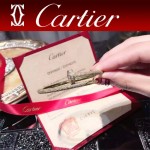 CARTIER飾品-06 時尚經典款JUSTE UN CLOU系列18k亞金材質釘子帶鑽手鐲