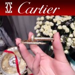CARTIER飾品-06 時尚經典款JUSTE UN CLOU系列18k亞金材質釘子帶鑽手鐲