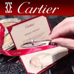 CARTIER飾品-06 時尚經典款JUSTE UN CLOU系列18k亞金材質釘子帶鑽手鐲