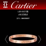 CARTIER飾品-04 專櫃經典款love系列18k金螺絲情侶款手鐲