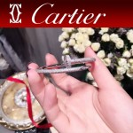 CARTIER飾品-06 時尚經典款JUSTE UN CLOU系列18k亞金材質釘子帶鑽手鐲