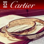 CARTIER飾品-04 專櫃經典款love系列18k金螺絲情侶款手鐲