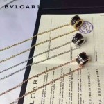 Bvlgari飾品-03-2 經典款男女款電鍍18K亞金材質黑色陶瓷項鏈鎖骨鏈