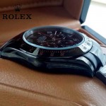 ROLEX-015-5 時尚精英款宇宙型迪通拿槍色陶瓷腕錶